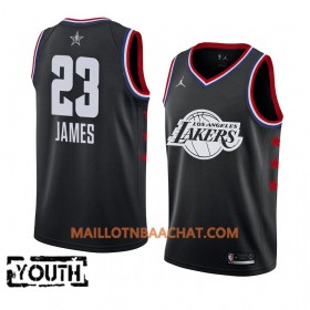 Maillot NBA Los Angeles Lakers LeBron James 23 2019 All-Star Jordan Brand Noir Swingman - Enfant